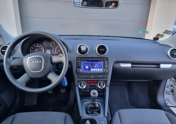 Audi A3 cena 21900 przebieg: 161936, rok produkcji 2008 z Szczytna małe 137